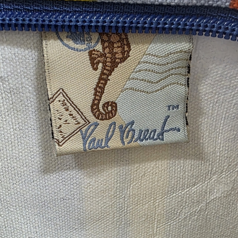 Chic Summer Tote with Blue and Cream Accents - Picture 3 of 7